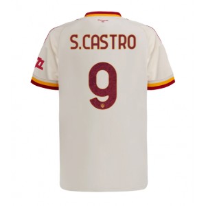 AS Roma Santiago Castro #9 Jalkapallovaatteet Vieraspaita 2026-27 Lyhythihainen